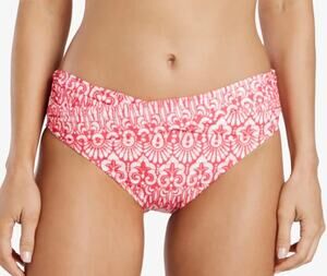 Helen Jon Island Batik Twist Front Hipster Bikini Bottom L NWT